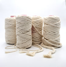 Cargar imagen en el visor de la galería, Algodón Peinado Natural Premium 3 mm Macramé