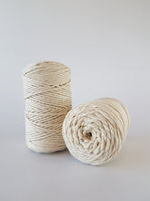 Cargar imagen en el visor de la galería, Algodón Peinado Natural Premium 3 mm Macramé