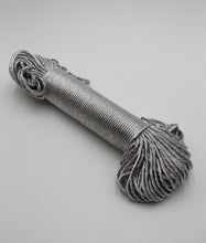 Cargar imagen en el visor de la galería, Cuerda Metalizada Peinada, Silver 5 mm