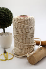 Cargar imagen en el visor de la galería, Algodón Torcido Natural Premium 4 mm Macramé