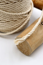 Cargar imagen en el visor de la galería, Algodón Torcido Natural Premium 4 mm Macramé