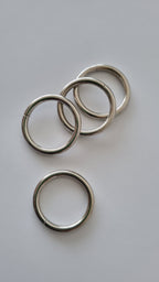 Argollas Metálicas Niqueladas