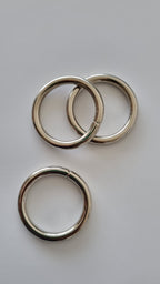 Argollas Metálicas Niqueladas