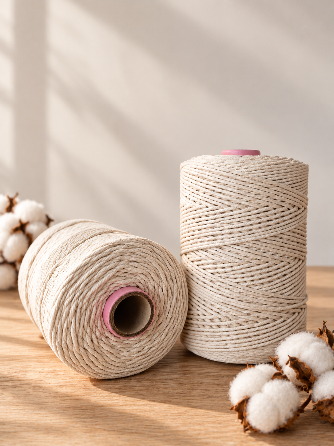 Algodón Peinado Natural Premium 3 mm Macramé