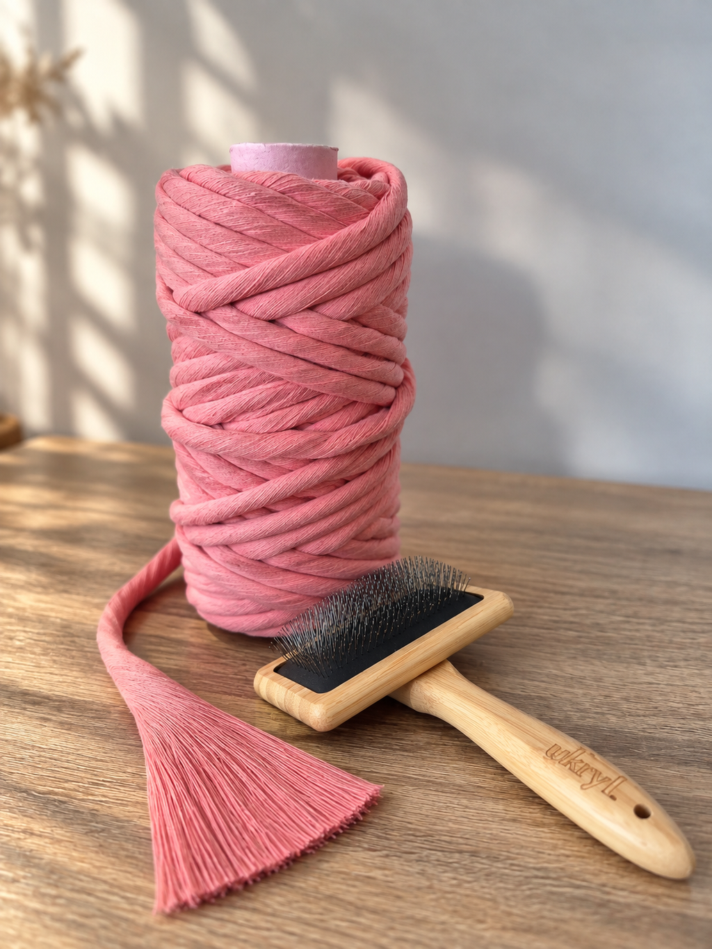 Cepillo de bambú para Macramé
