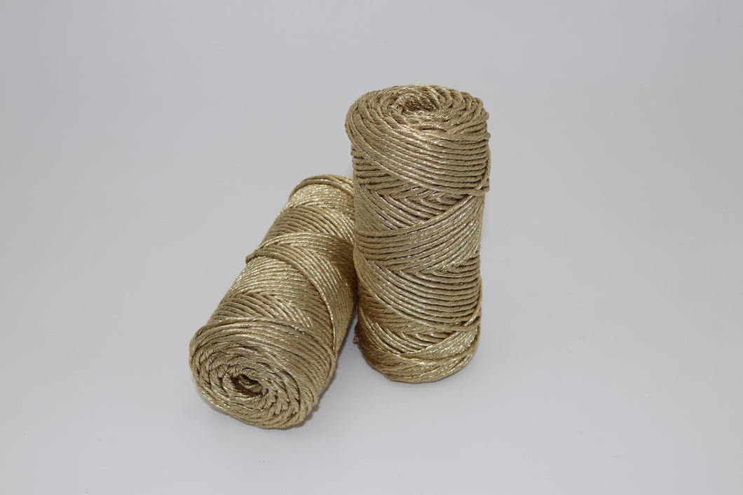 Cuerda Metalizada Peinada 2 mm