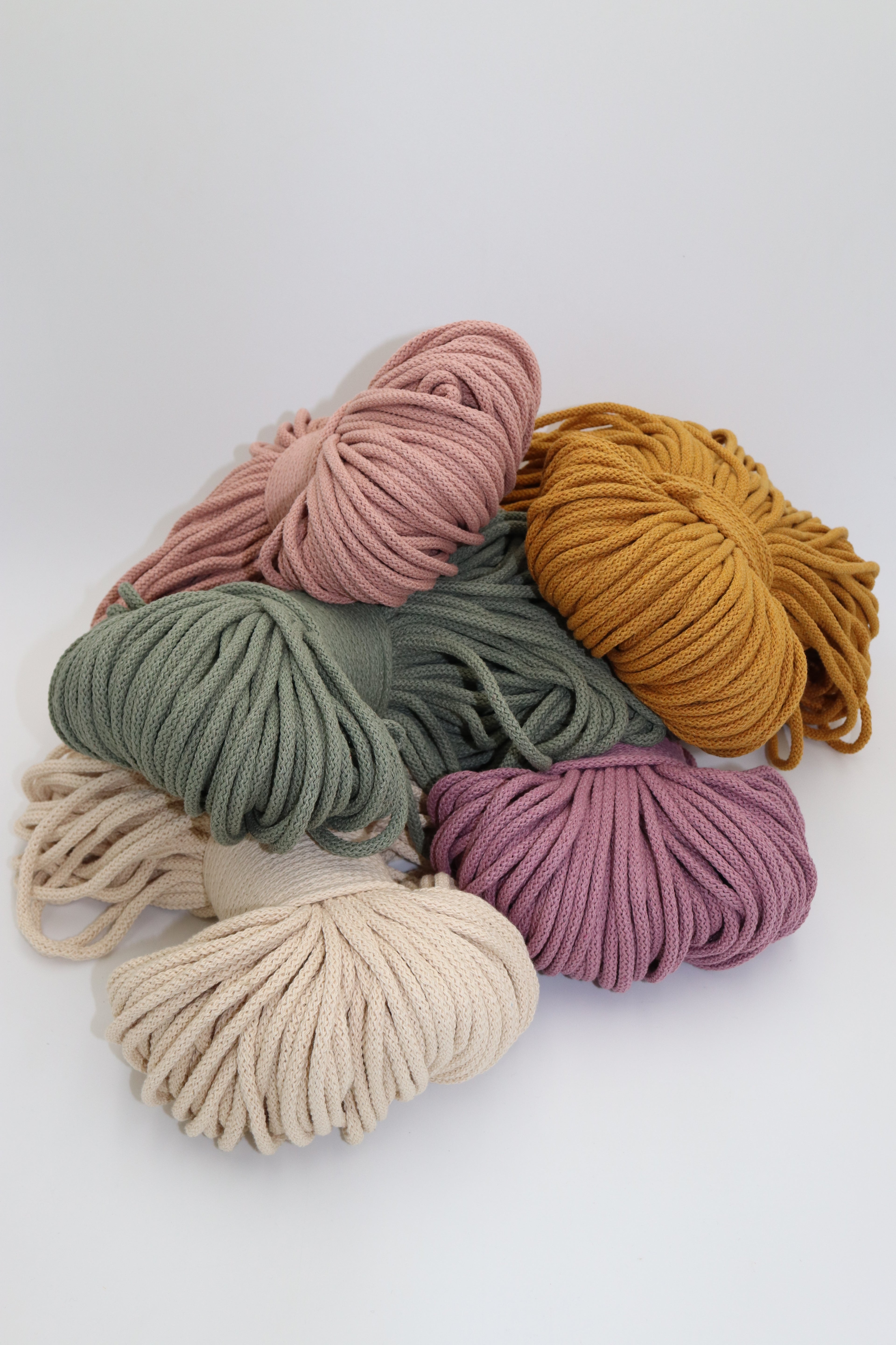 Cordón Trenzado Relleno Soft 5mm de Algodón reciclado 550 grs.