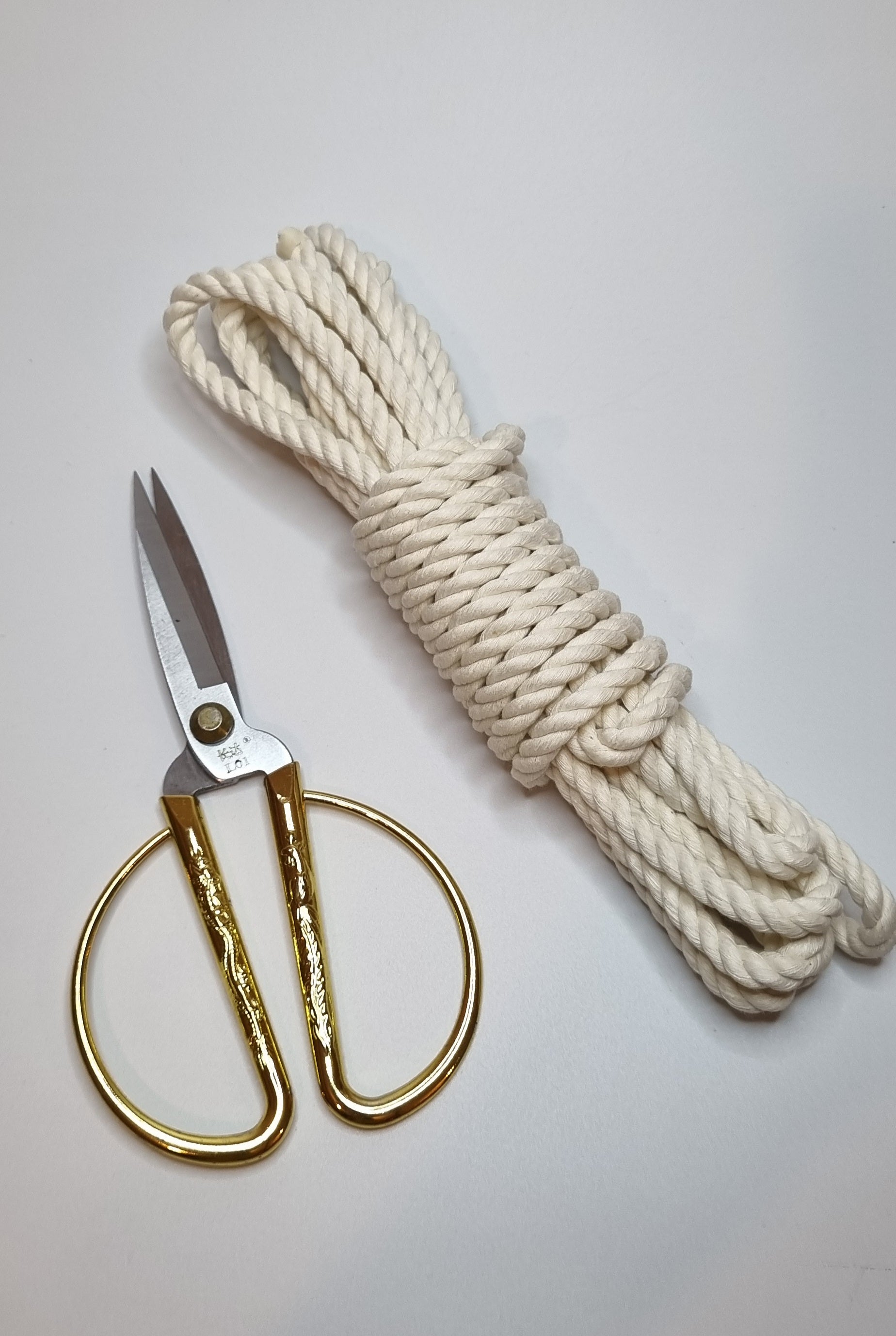 Algodón Torcido Natural Premium 8 mm Macramé