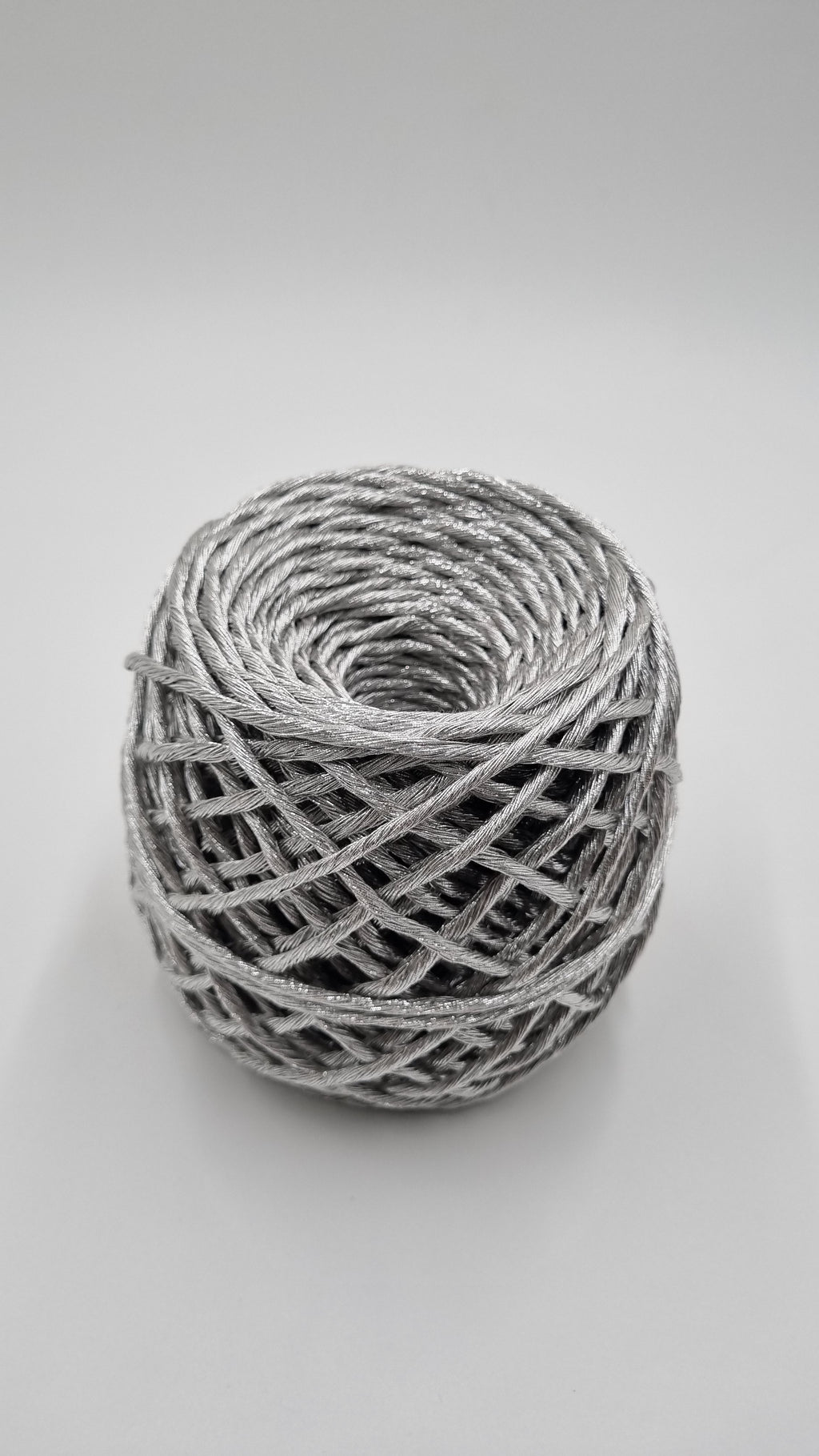 Cuerda Metalizada Peinada, Silver 5 mm