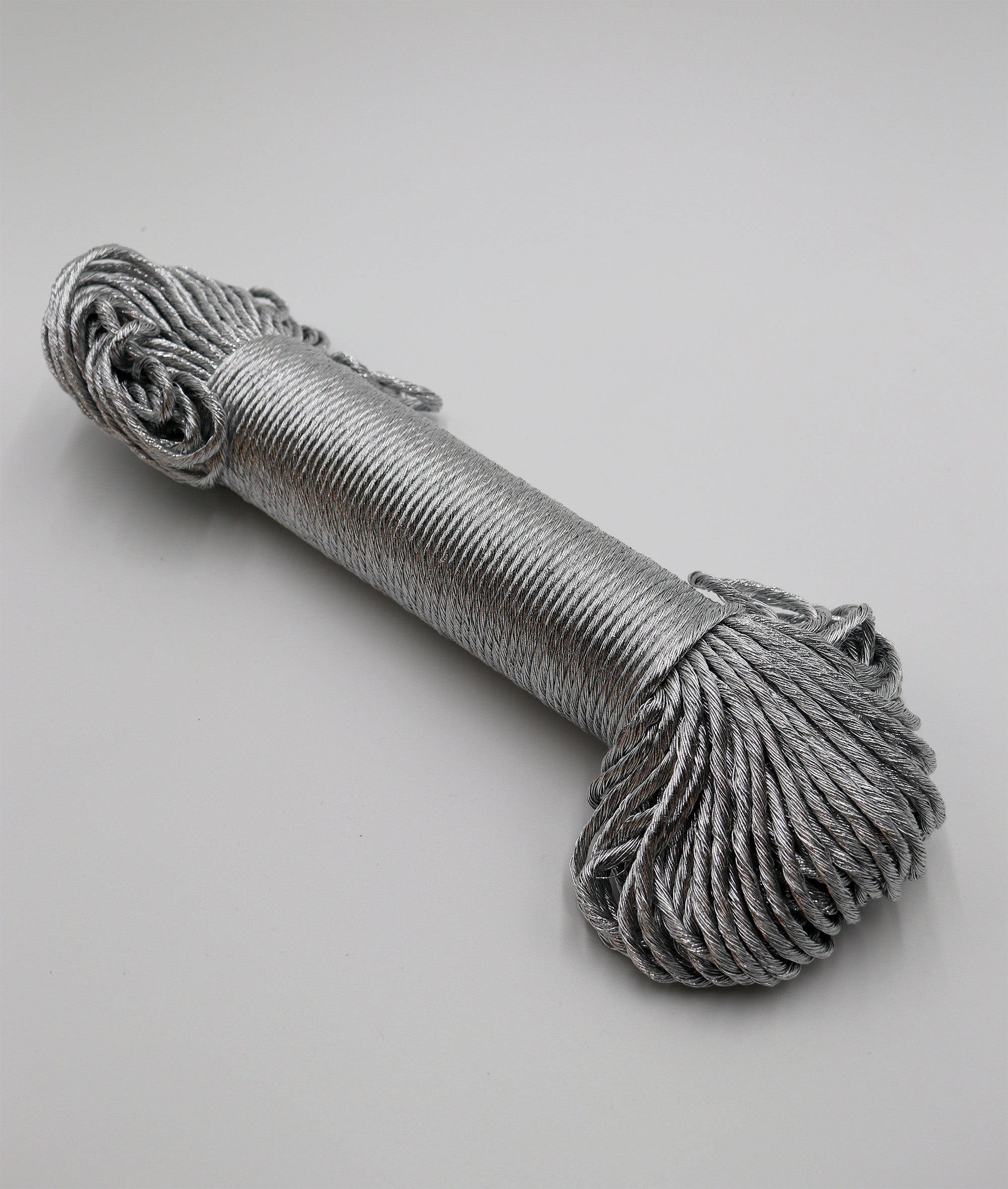 Cuerda Metalizada Peinada, Silver 5 mm