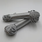 Cuerda Metalizada Peinada, Silver 5 mm