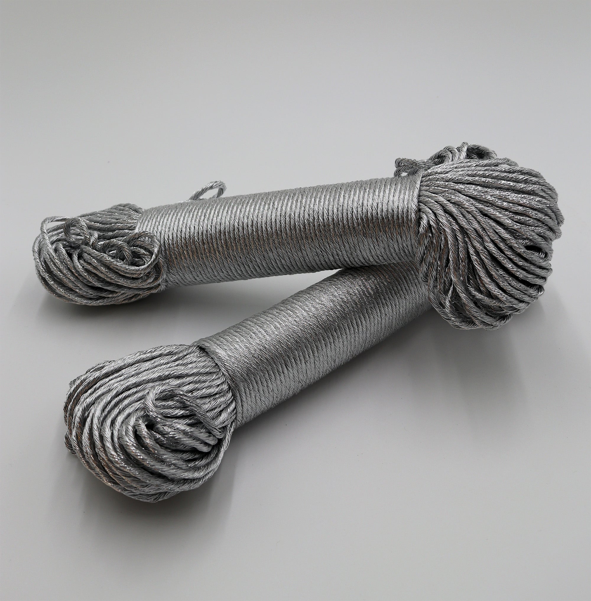 Cuerda Metalizada Peinada, Silver 5 mm