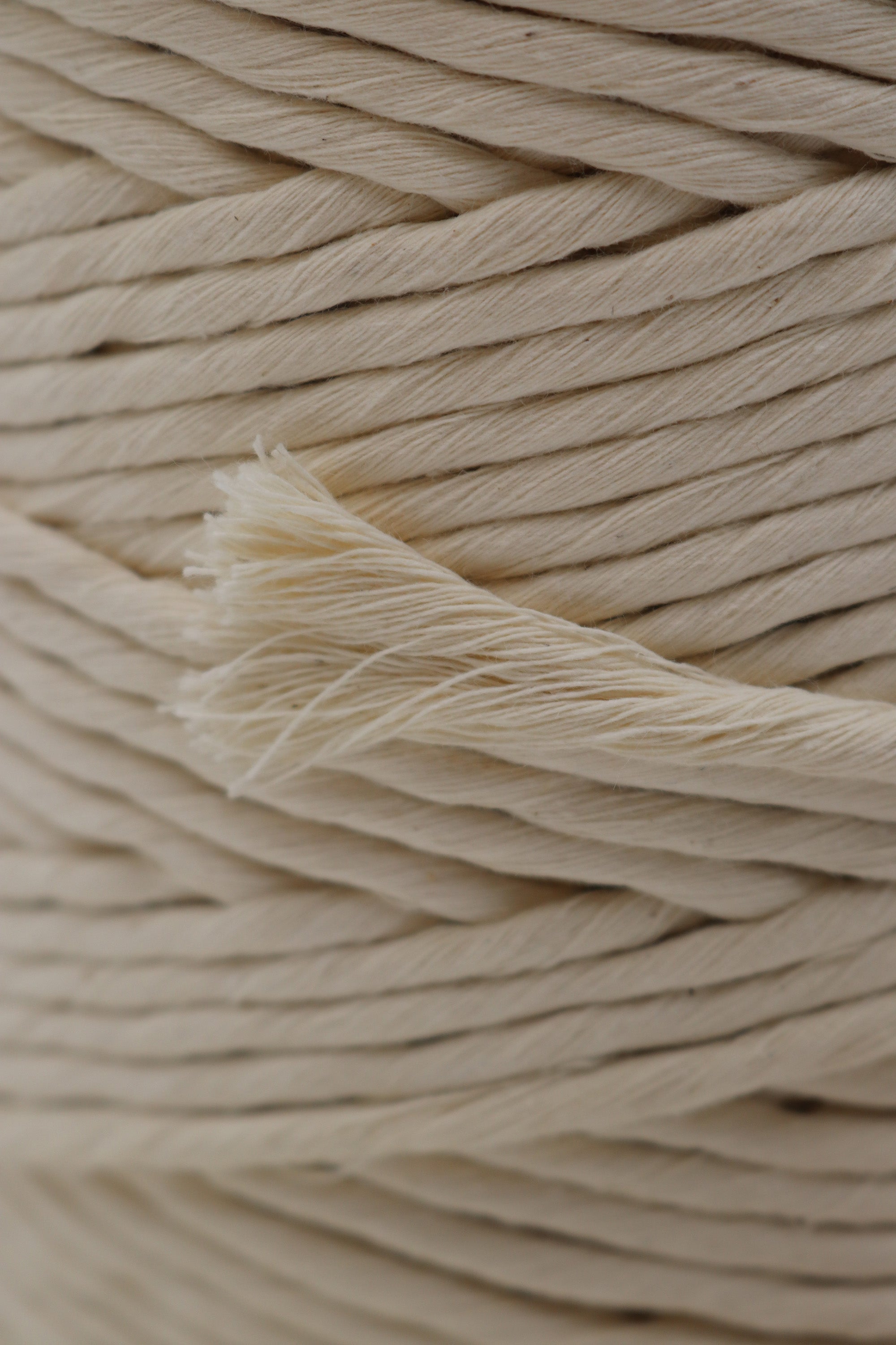 Algodón Peinado Natural Premium 5 mm Macramé