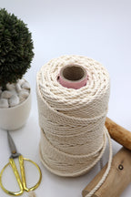 Algodón Torcido Natural Premium 4 mm Macramé