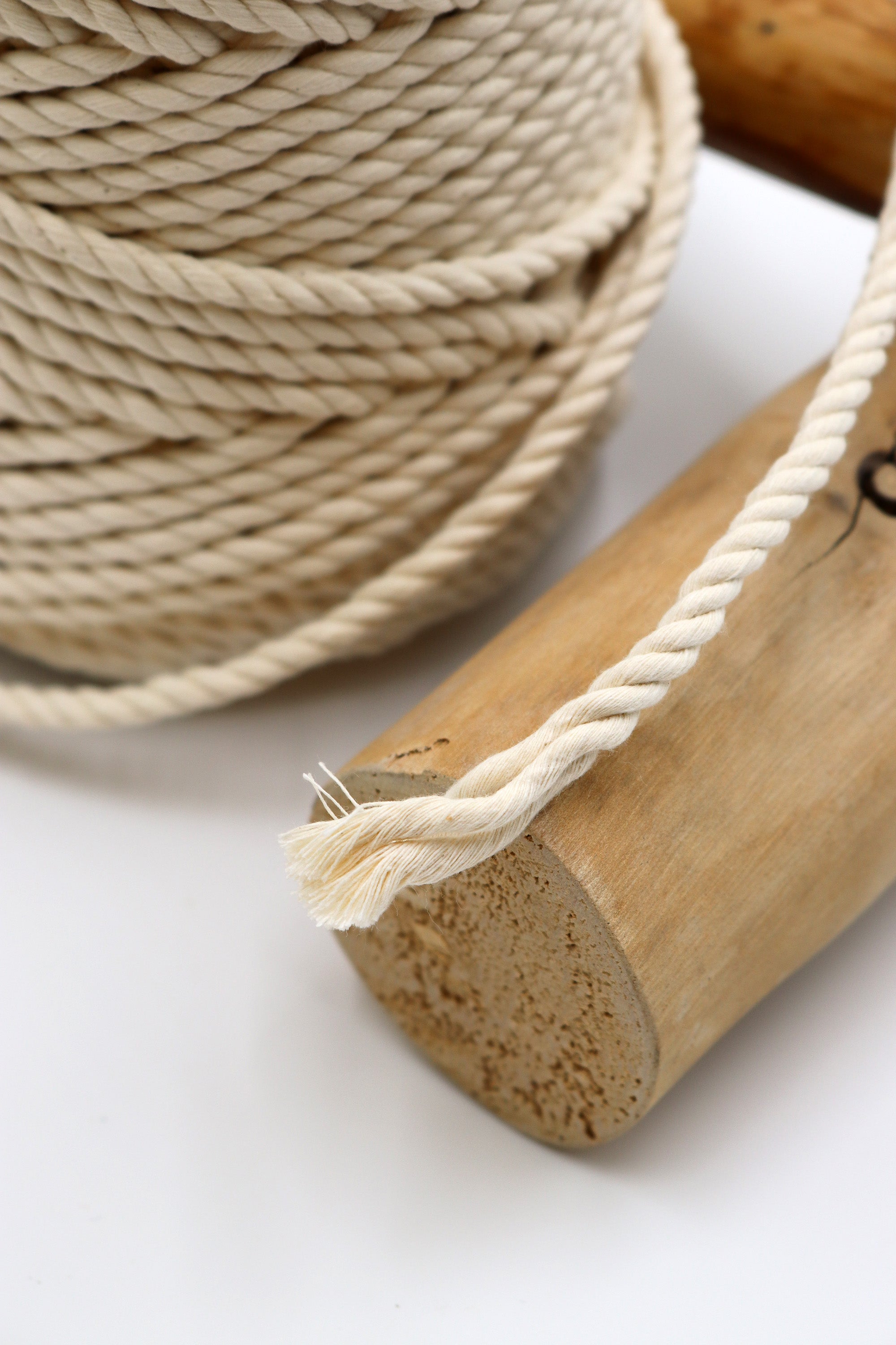 Algodón Torcido Natural Premium 4 mm Macramé