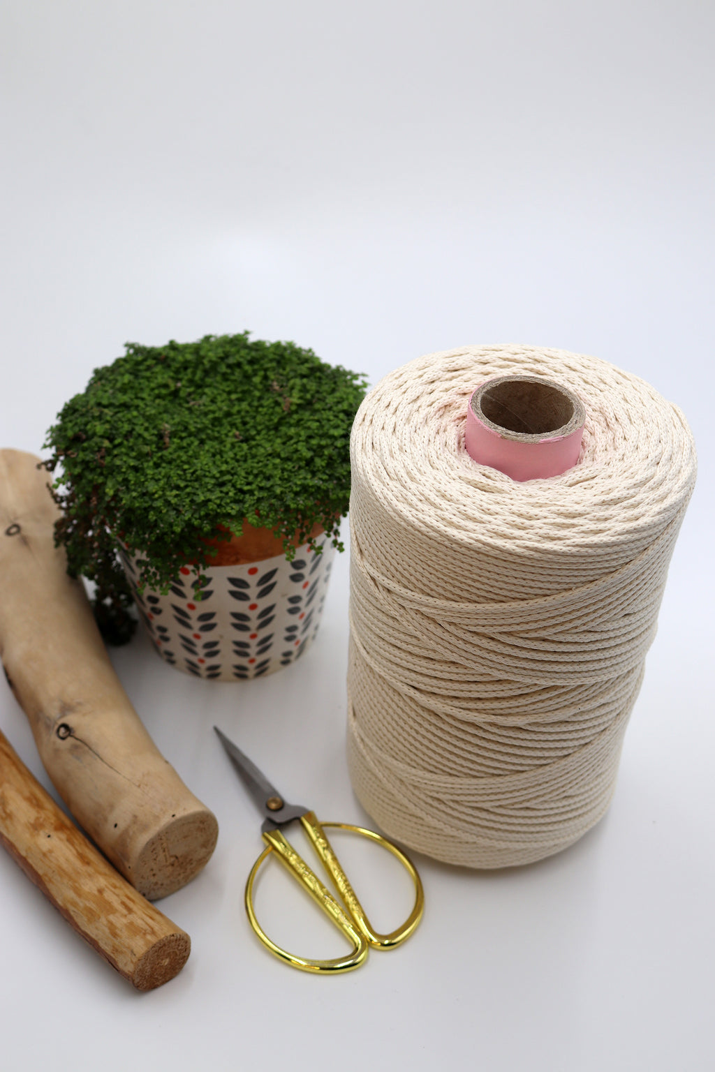 Algodón Trenzado Natural Premium 3 mm Macramé